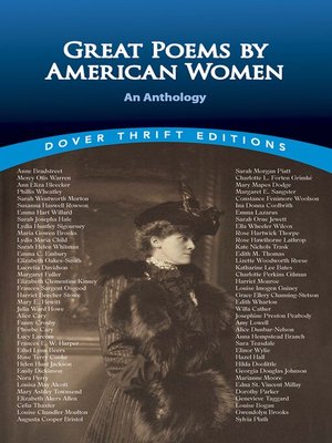 Great Poems by American Women - ebook